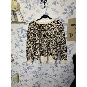 J.Crew Leopard Print Vintage Fleece Women
